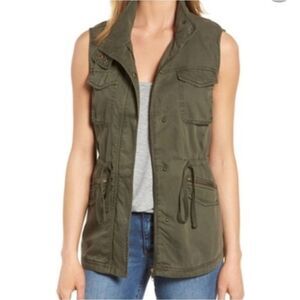 Caslon Olive Drab Utility Vest Size Small